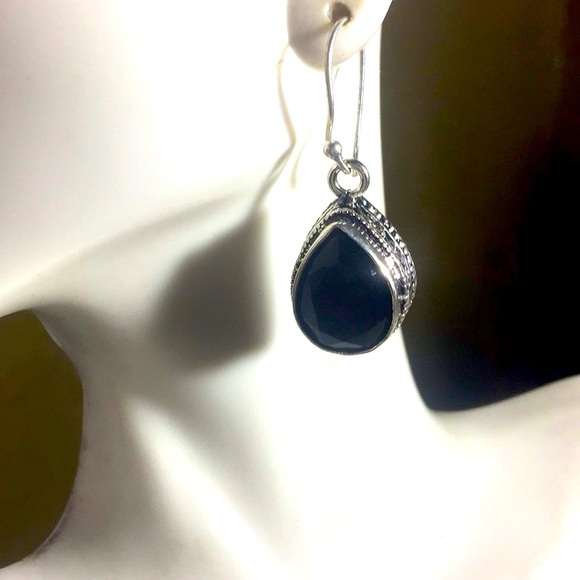 NEW beautiful Faceted Onyx Earrings - Picture 3 of 12